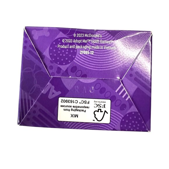 McDonalds Adopt Me Unicorn Toy Collectible Figure White & Pink NIB Complete - Picture 3 of 5